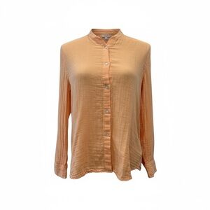 Rails Orange Button-Down Shirt